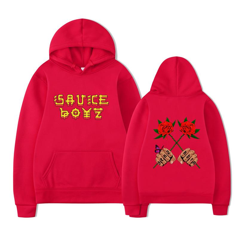 Hoodie Spring and Autumn American Rapper Printed Sweater Men's Loose Casual Hoodie Women's