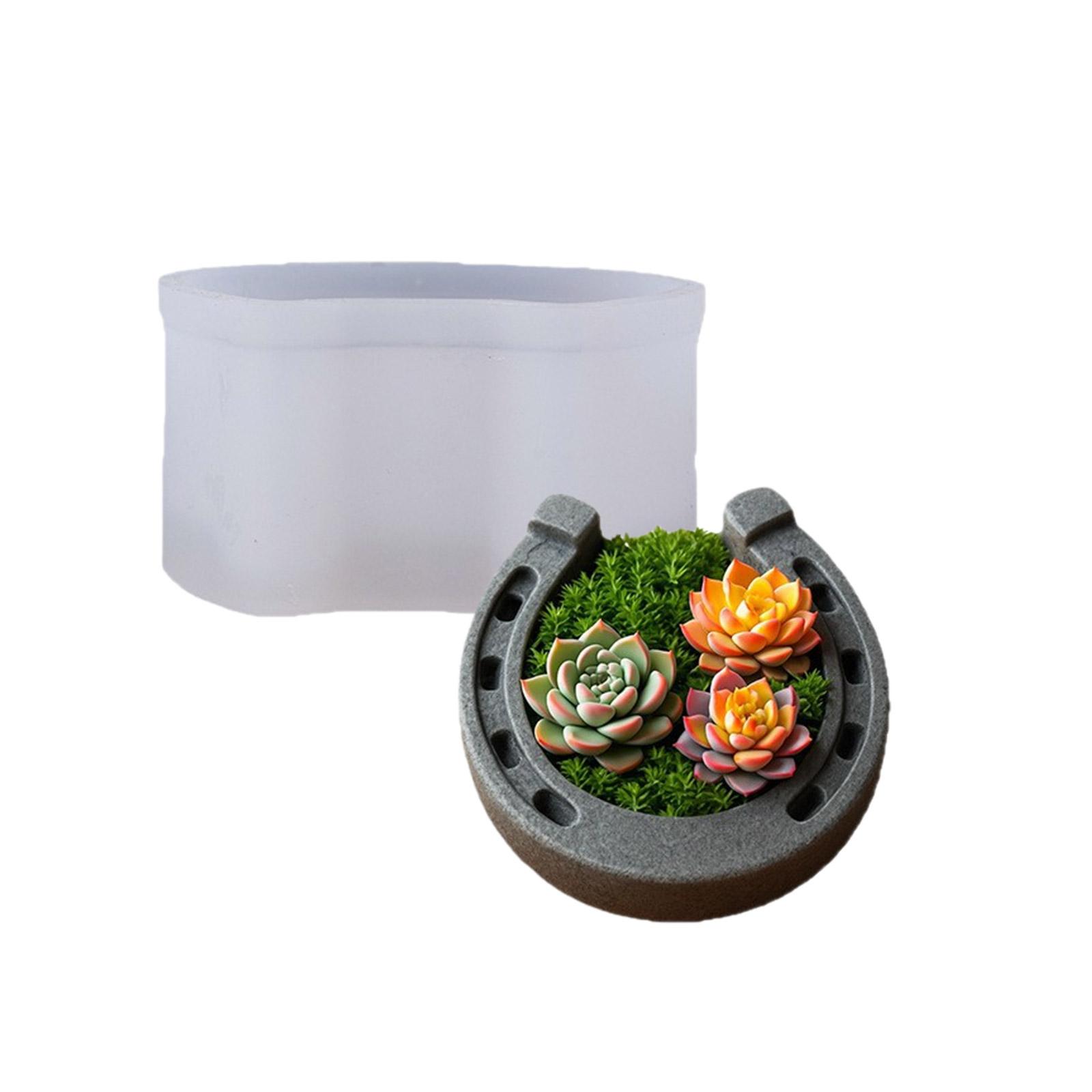 

Versatile Flower Pots Mold Handmade Garden Planter Silicone Mould Succulent Vase and Pen Holder Mold Jewelry Tool 1
