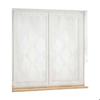 Paire de voilages voile sable 60 x 160 cm Galacte blanc