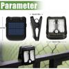 Solar Clip LED Light Motion Sensor Outdoor Wall Lamp Waterproof for Garden Patio Pathway Solar Charging Portable Lighting for Camping & Emergency Use