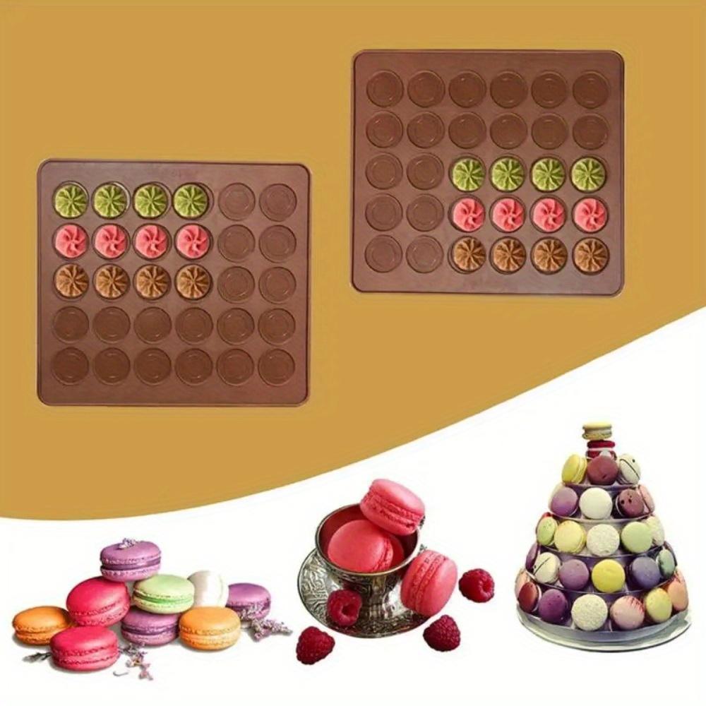 Holes Non-Stick Silicone Macaron Macaroon Pastry Oven Baking Mould Sheet Mat Diy Mold Useful Tools DIY Cake Bakeware Mold