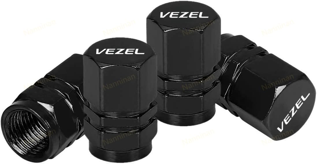 Vezel Tire Air Valve Cap Car Valve Stem Cap Aluminum Vezel чёрный