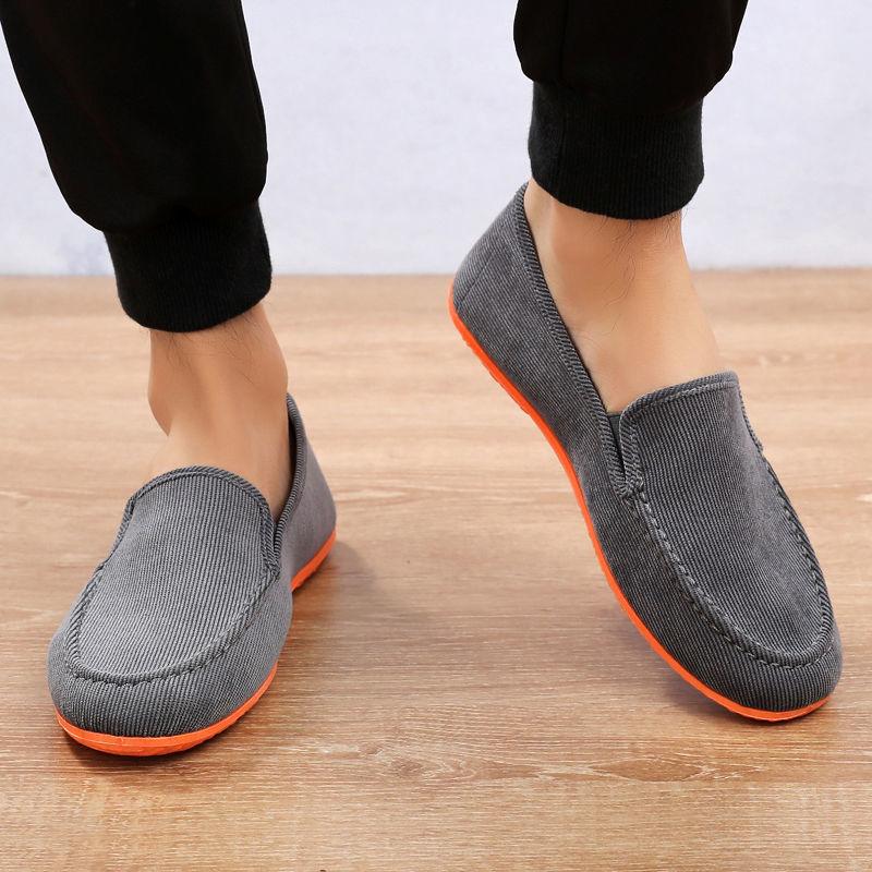 Stylish Loafers Males Casual Canvas Sneakers Plus Size Men Trekking Shoes 2025 Cheap Old Trendy Vintage Dad Driving Shoes Flat