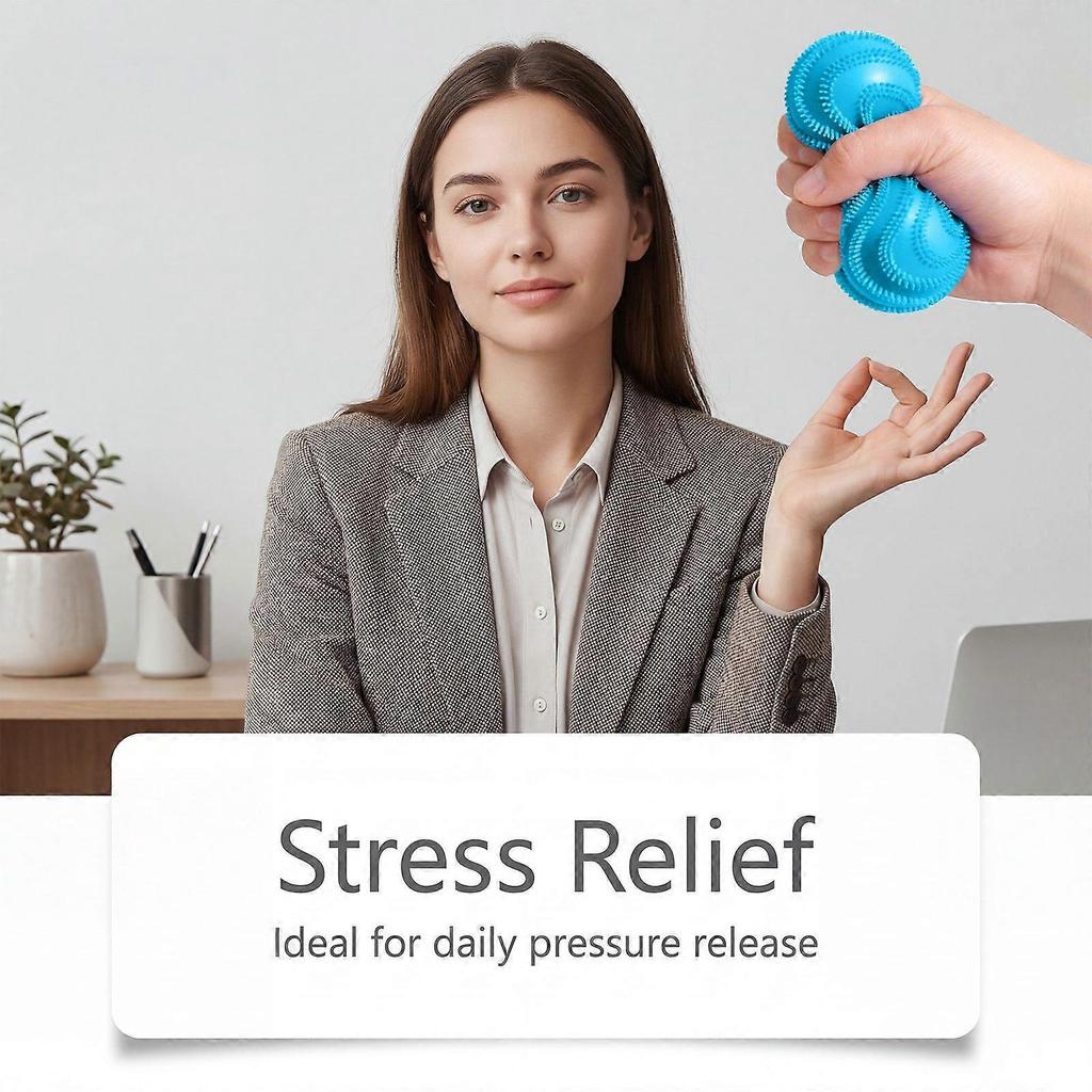 AMZ Lila Stressabbauball Tragbares Quetschspielzeug für Angst & Entspannung