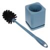 Long Handle Toilet Brush White Plastic with Base Home Bathroom Cleaning Tool Wc Supplies Convenient Cleaning Helper