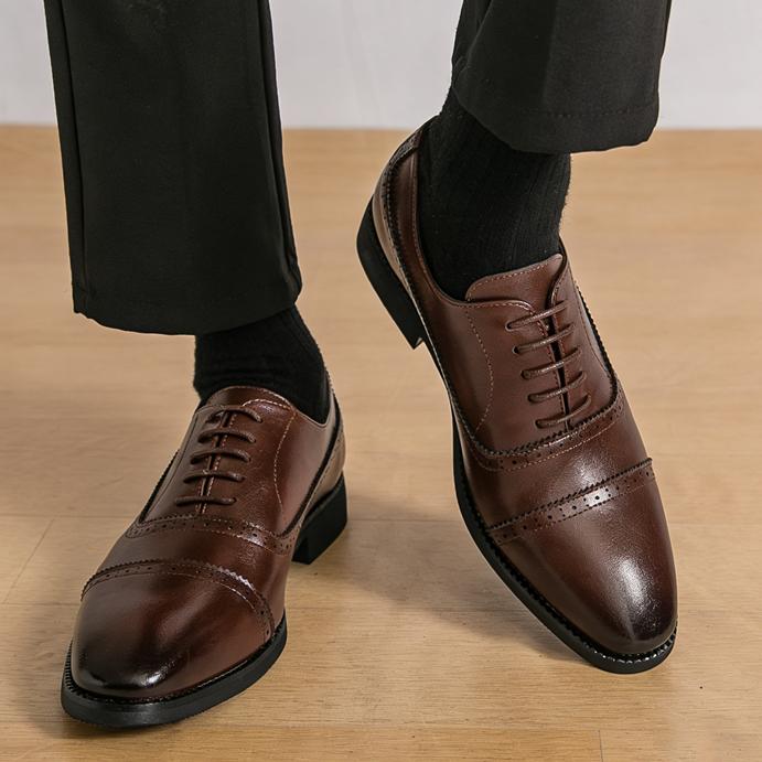 Fashion Designer New Men's Vintage Fashion Brogues Oxford Shoes Male Formal Wedding Dress Homecoming Sapatos Tenis Masculino