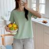 New Arrivals Open Run Women SofT CoTTon Plain VioleT Spring T shirT