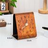 Kleine Schreibtischuhr Batteriebetrieben Analog Tischuhr für Raumdekorationen Elegante Stille Nachttischuhren Geburtstagsgeschenk Unisex