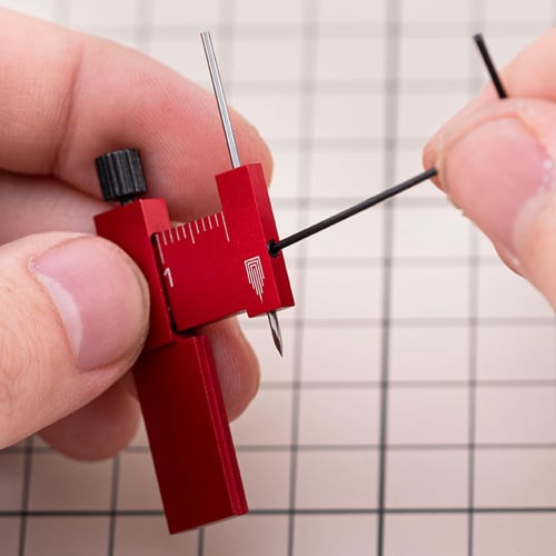 Oh.makasenet Plastic Model Parallel Line Engraving Scriber with Marking Needle for Gunpla (Red)