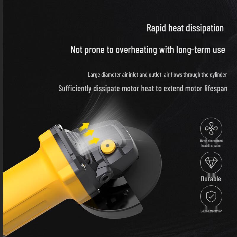 Deli 760W Angle Grinder Kit CN plug (adapter included)