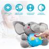 Brinquedos de pelúcia para bebês, elefantes de pelúcia, brinquedos musicais de pelúcia para bebês, brinquedos musicais, presentes para crianças de 0, 3, 6, 9, 12 meses