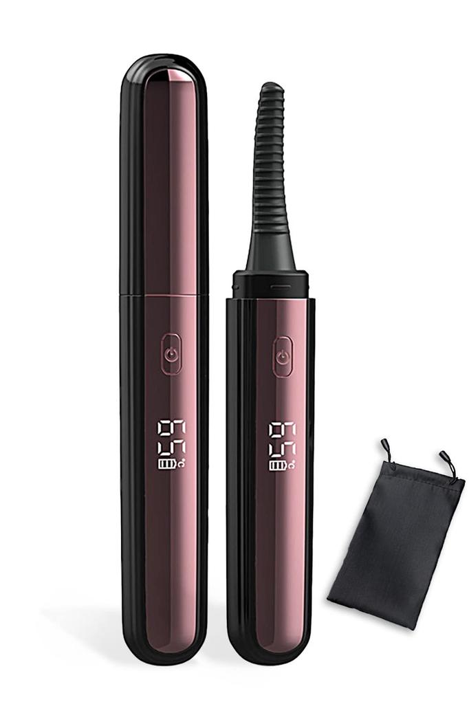 Latest Slim Hot Eyelash Curler with a Silicone Head for Japanese Instruction Manual and Storage USB Charging Eyelash Curler Infinity's No-burn