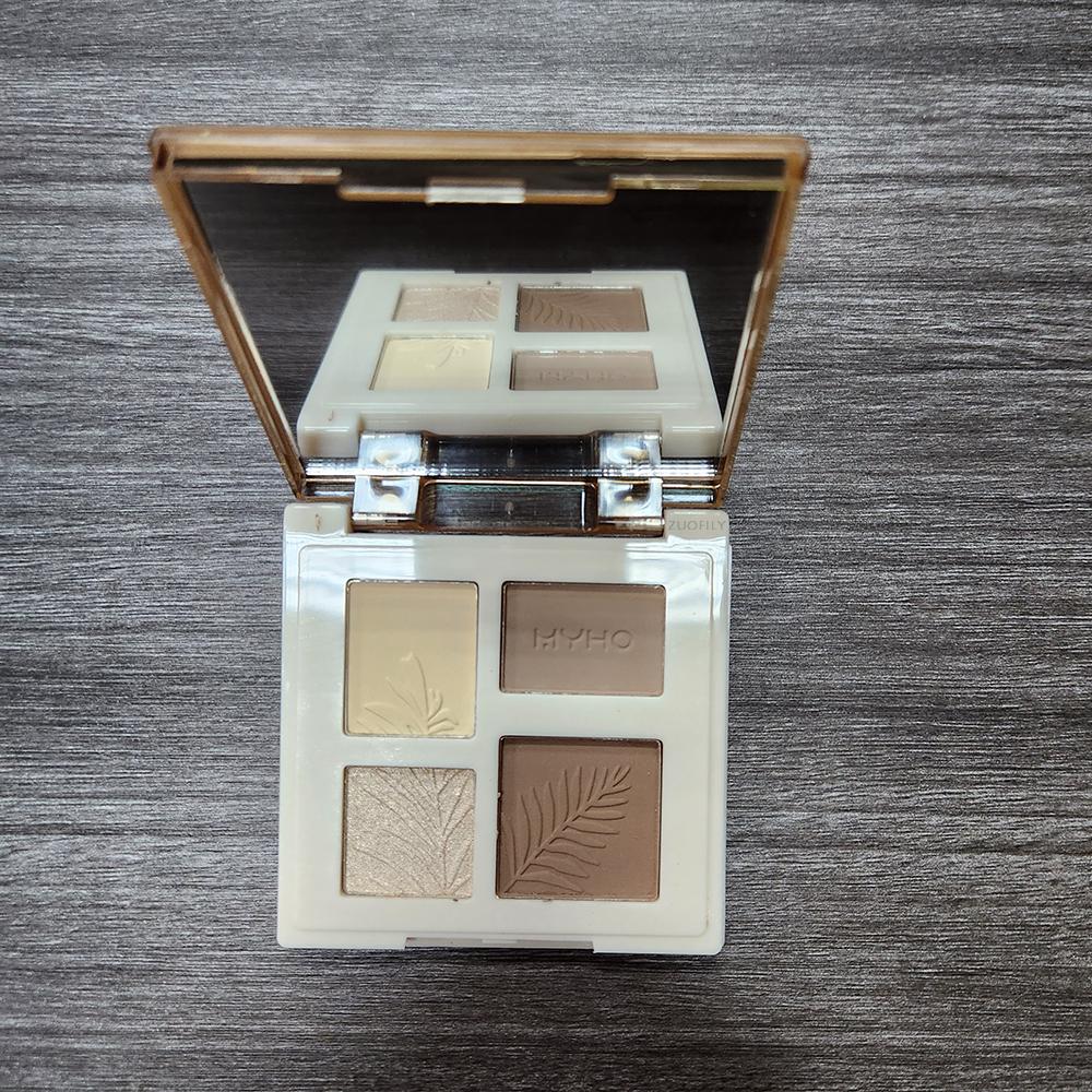 Vierfarbige Highlighter-Konturpalette, Illuminator, Make-up, 3D-Bronzer, mattes Konturpulver, Rose Blush, Hochglanzpalette, Kosmetik