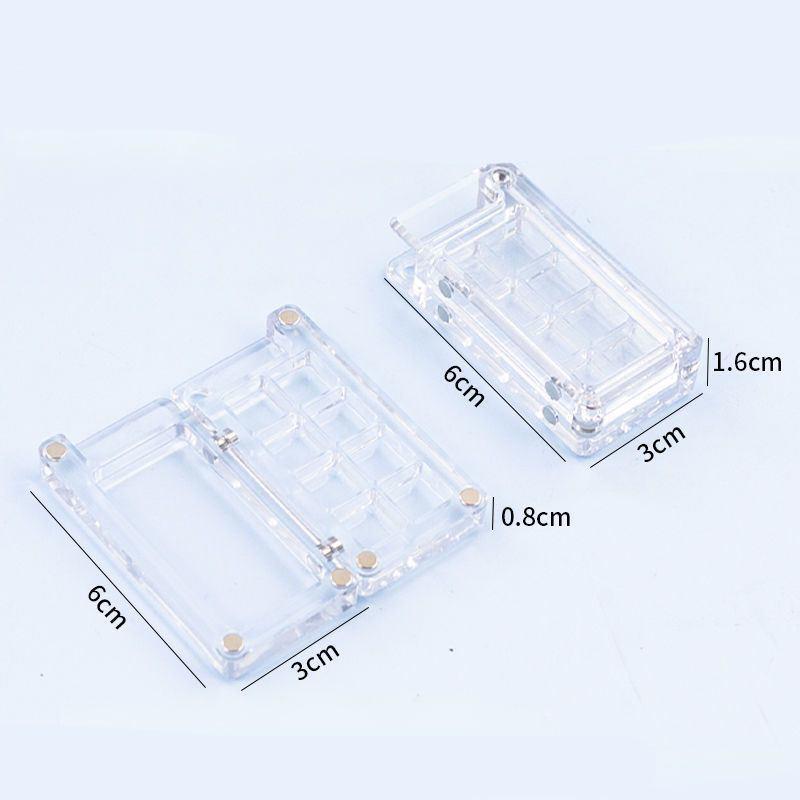 Compact Travel Watercolor Palette Set with Transparent Acrylic Paint Dispenser