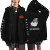 Naruto Men's Cardigan Hooded Sweatshirt Uchiha Itachi Anime Men Women Streetwear Harajuku Akatsuki Hoodies Sweatshirt Clothes