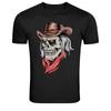 Cowboy Skull Western Hat Bandana Graphic T-Shirt