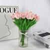 Premium PU Tulip Artificial Flowers for Home, Hotel, Wedding, and Photography Decor