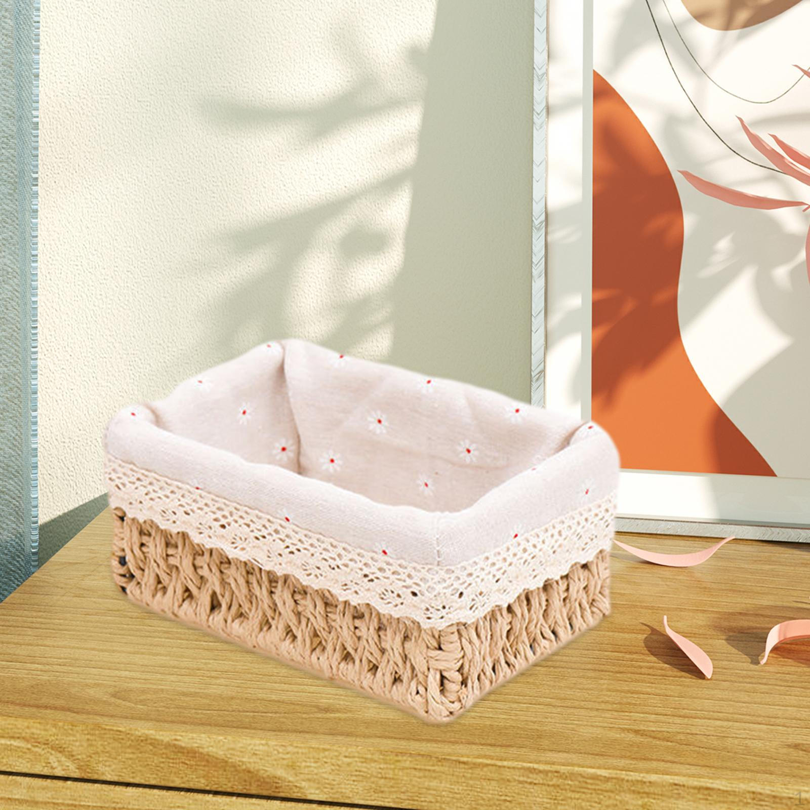 

Настольная корзина для хранения, органайзер для шкафа, органайзер для ключей ручной работы, ящик для жизни L