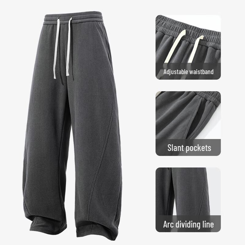 Jeanswest Men's Chenille Curved Fit Casual Pants