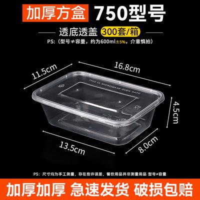 Disposable Rectangular Food Containers with Lids