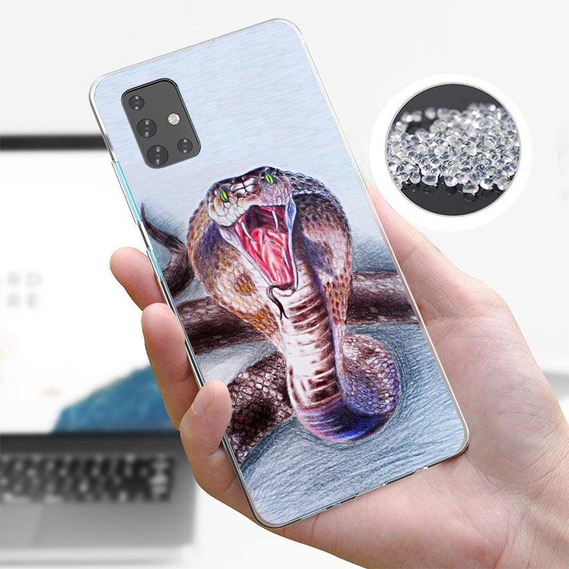 Animal Leather Snake Scales Phone Case For Samsung Galaxy A52 A51 A50S A32 A22 A12 A02S A72 A71 A31 A70 A30S Note 20 Ultra 10 Pl