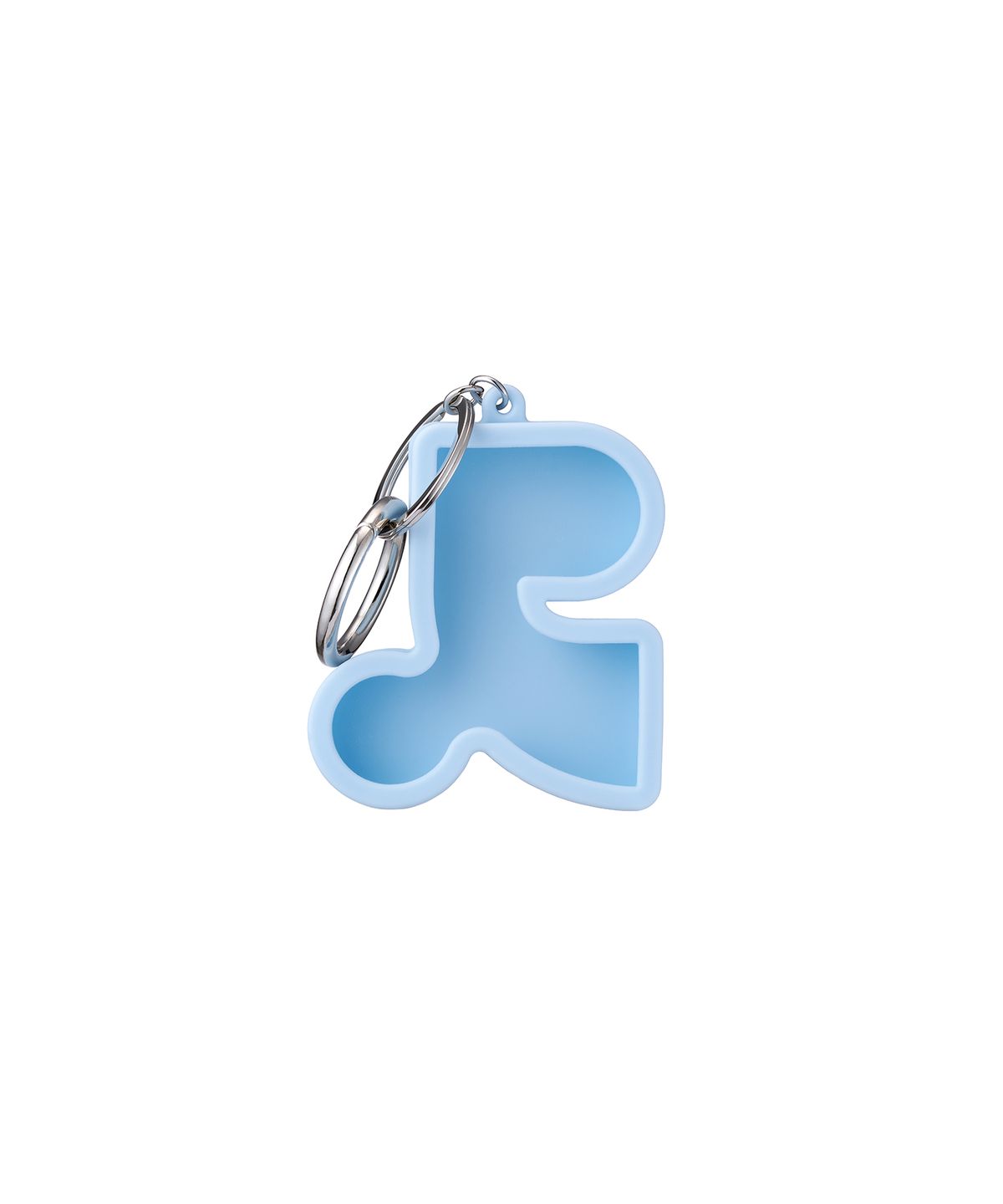 R symbol silicone keyring
