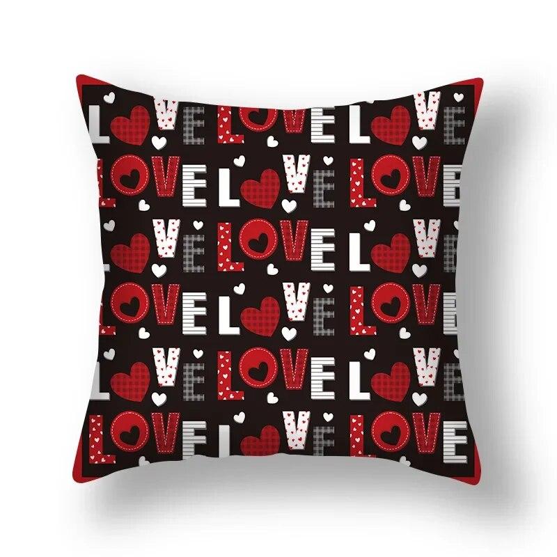 Love Sweet Cartoon Pillowcase Wedding Party Birthday Festival Decoration Sofa Office Seat Car Cushion Cover Home