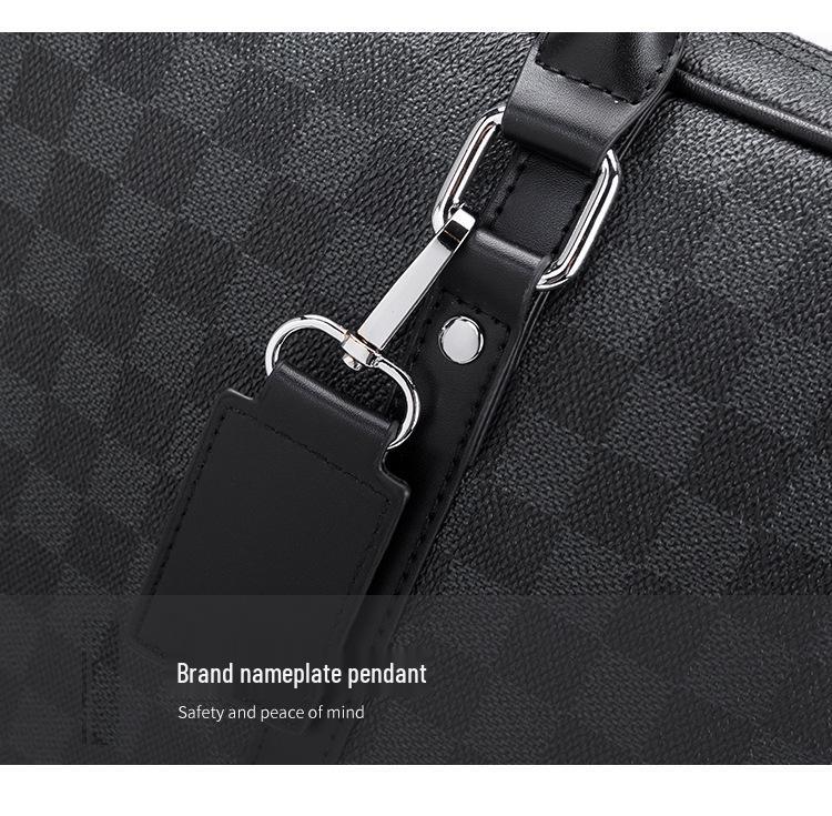 2024 Men's Business Briefcase: European & American Style, Large Capacity, Single Shoulder, Crossbody, Handheld Laptop Bag