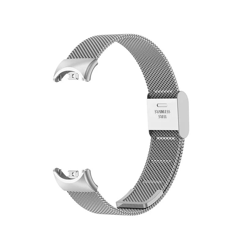

Ремешок из нержавеющей стали для Xiaomi Mi 9 8 Band Металлический миланский браслет на браслет Mi Band 8 для Mi Band 9 8 Аксессуары для ремешка for Miband 9