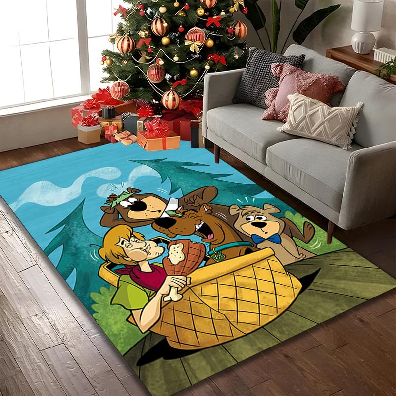 [SCOOBY-DOO Printed Carpet] Durable Home and Office Area Rug, Kitchen Farmhouse Decorative Floor Mat