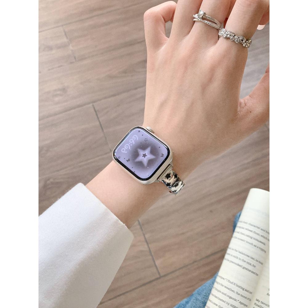 Leather Slim Band For iWatch SE 10 9 8 7 6 5 4 3 2 1 Woman Bracelet Strap For Apple Watch 38mm 40mm 41mm 42mm