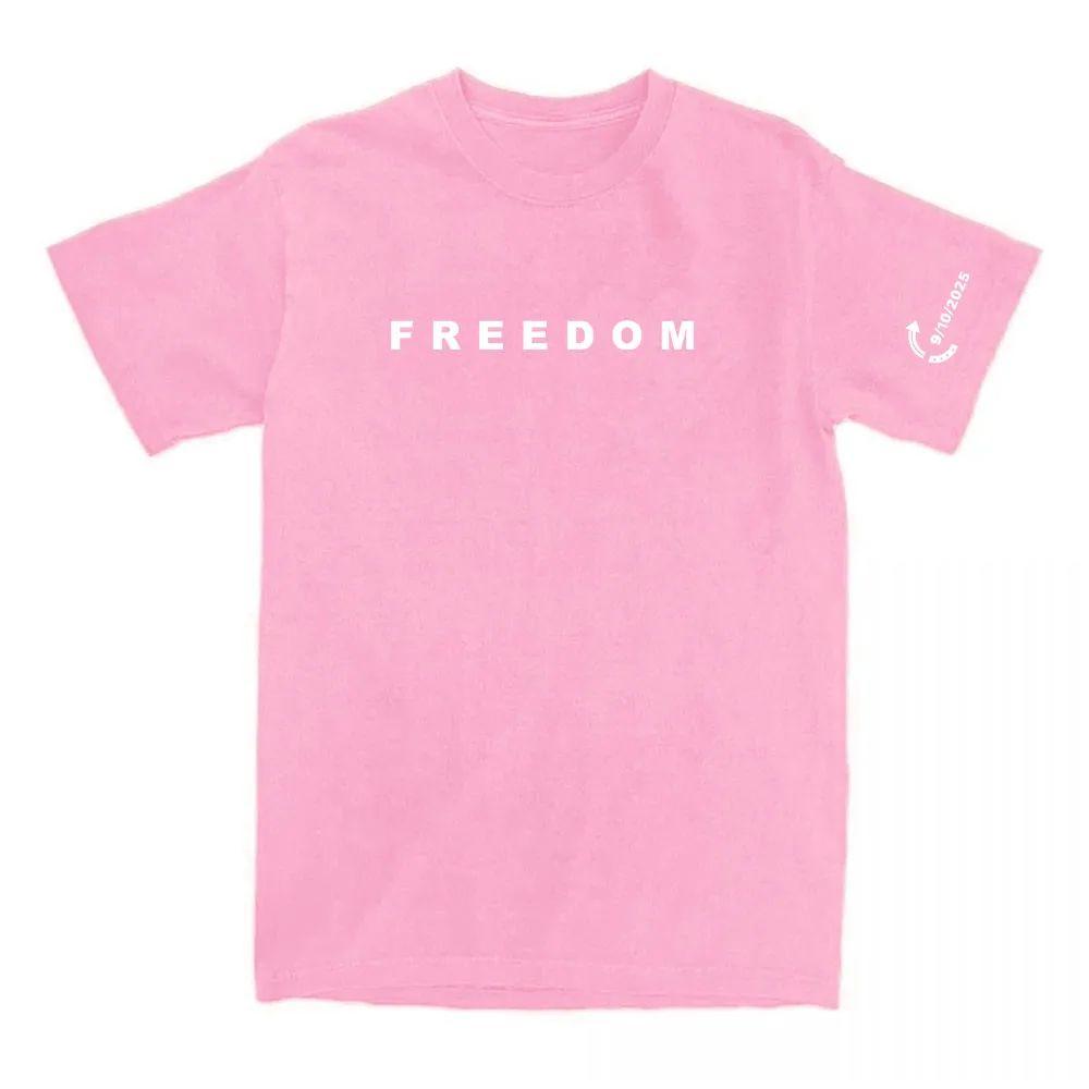 American Charlie Kirk T-shirt Freedom Tee Fashion Cotton Loose Men Women T Shirts Casual O-neck Letter Printing Clothing Unisex