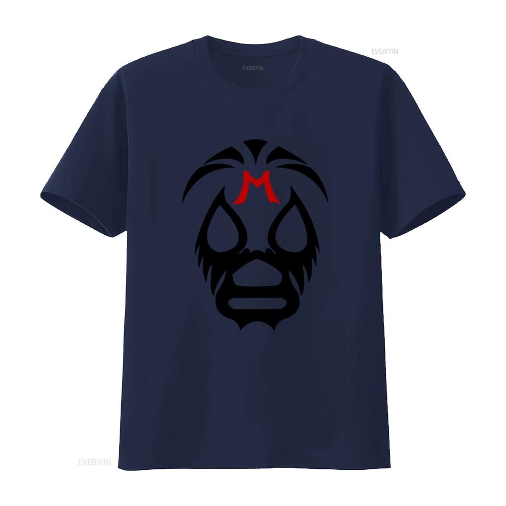 Mil Mascaras Mexican Wrestler Mask T Shirt Lucha Libre Themed Authentic Artisan Crafted vintage Washed homme Comfortable