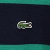 Lacoste Vyrobeno v Japonsku Vzor s pruhy Polo tričko s krátkým rukávem 4 Námořnická modř Pánské Použité