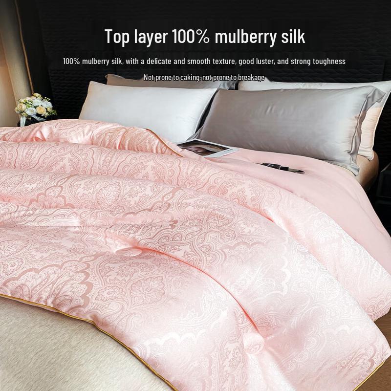 Hengyuanxiang All-Season Mulberry Silk Jacquard Quilt