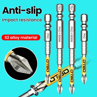 PH2 Magnetic Batch Head Cross Screwdriver Hardness Non-slip Drill Bit Screw Driver Hand Tools 25/50/65/70/90/150mm