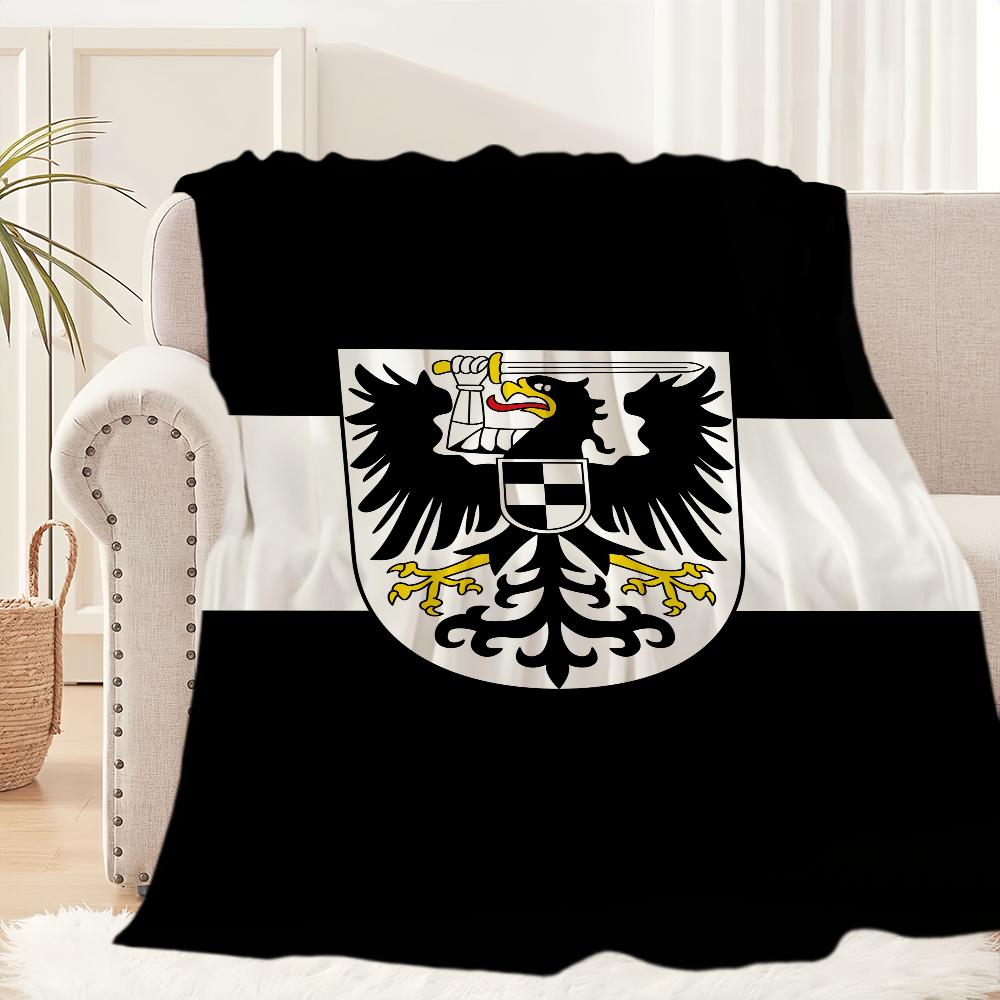 

Flag of Prussia Art Blanket Blanket for Couch Sofa Travel Home Hiking Picni Bed Beding Flannel Blanket birthday gift 30x40in