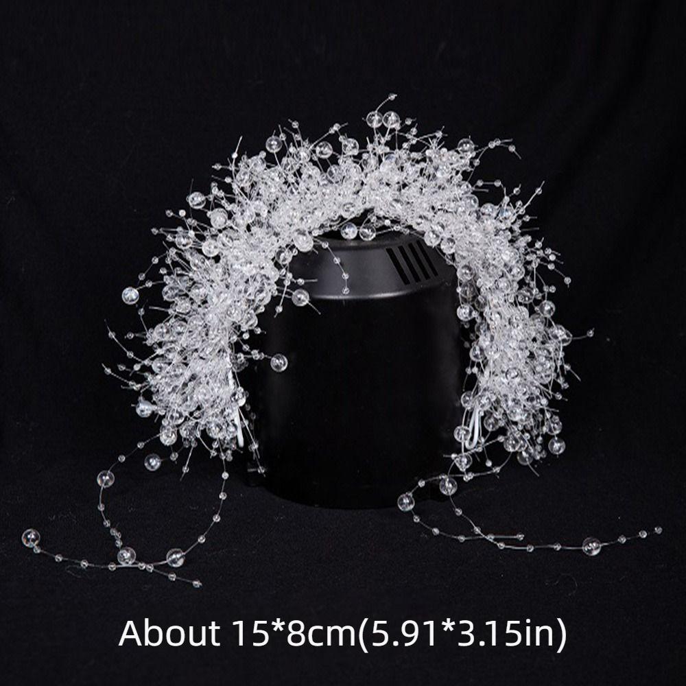 Tassel Bride Headdress Luxury Crystal Beads Hairband Fashion Bridal Headwear  Hair Accessories
