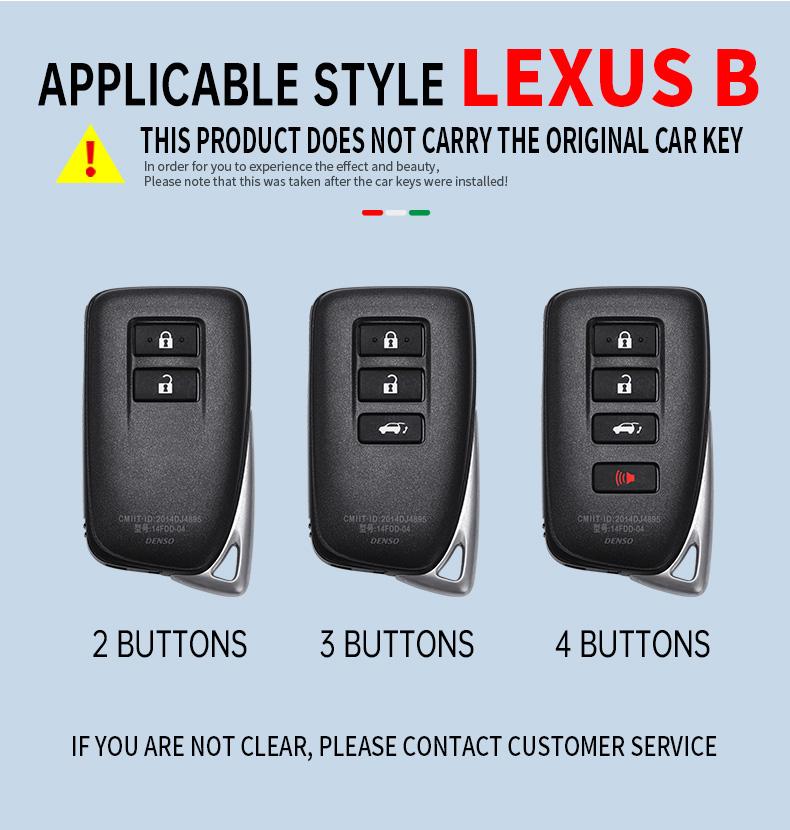 Car Remote Key Case Cover Holder Shell For Lexus NX ES UX US RC LX GX IS RX 200 250h 350h LS 450h 260h 300h UX200 Accessories