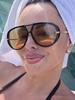 Vintage Retro Metal Double Bridges Round Sunglasses Women Punk Gradient UV400 Fashion Eyewear Trending Shades