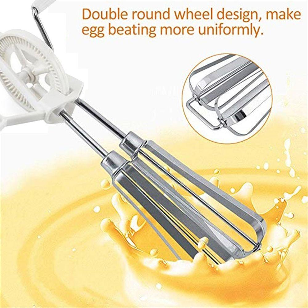 Convenient Rotary Kitchen Baking Hand Held Whisk Mixer Egg Beater Blender Cooking Tool
