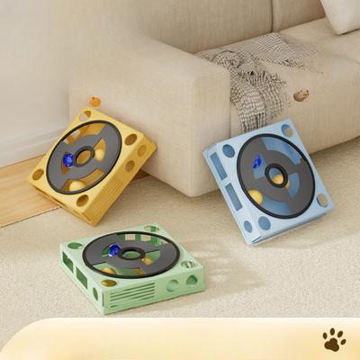 Pet Toy Cat Turntable Track Self-entertainment To Relieve Boredom Cat Toy Creative Record Player Dig Hole Funny Cat Toy