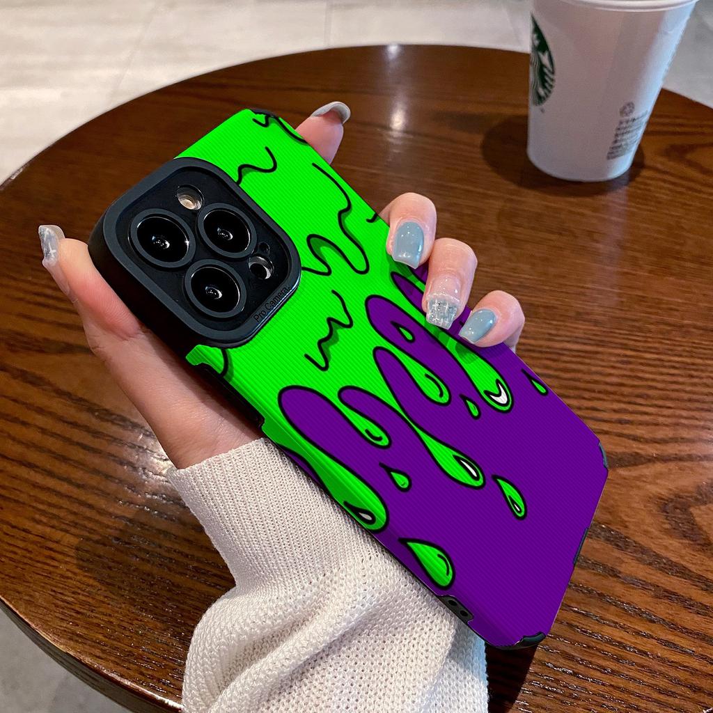 Applicable to paint graffiti iPhone13/14promax Apple 12/11 cartoon phone case xr all-inclusive xsma soft