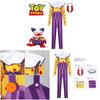 Toy Story Chuckles The Clown Cosplay Costume With Long Sleeve Top And Overalls For Halloween Dress Up