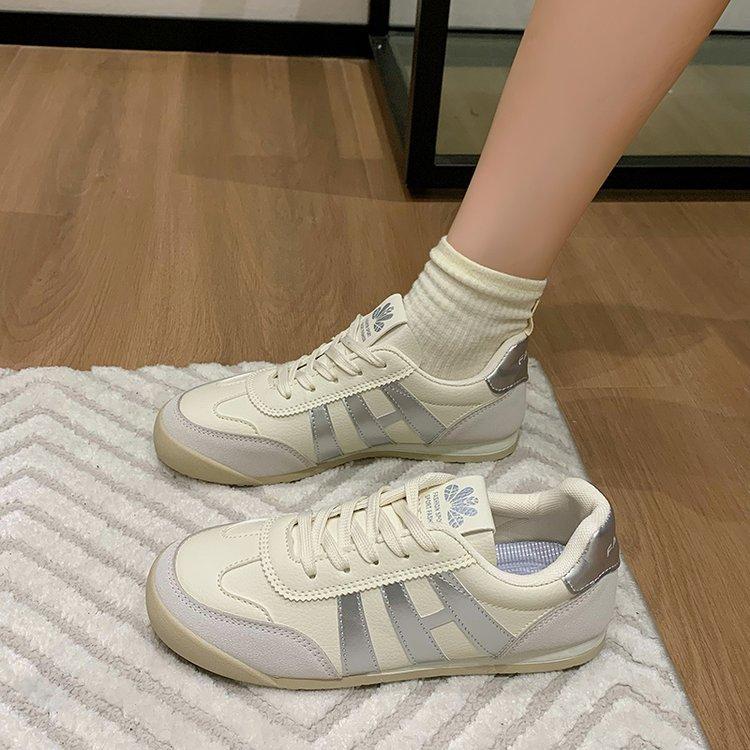 Retro sports shoes autumn new versatile color matching light mouth fashion low-top casual women