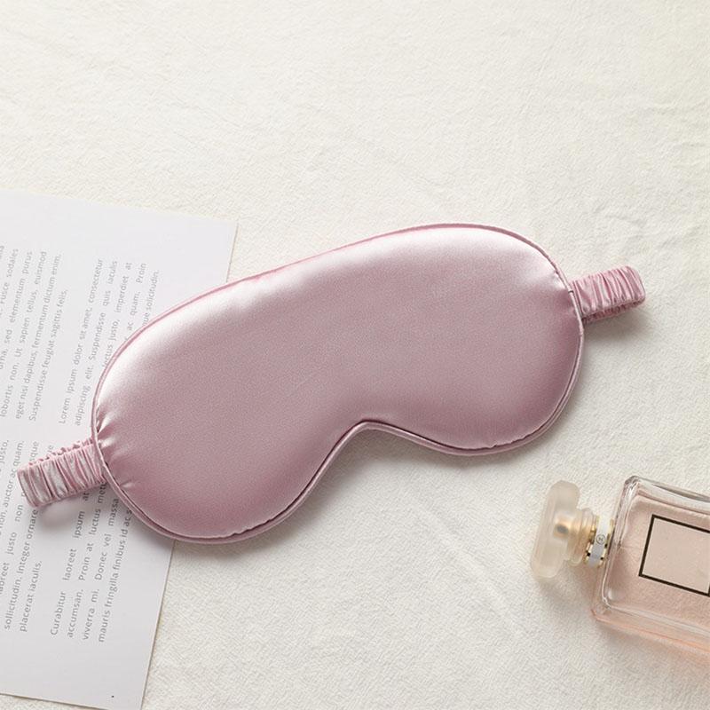 Shield Light Blindfolds Sleeping Eyepatch Double-Side Shading EyeShade Eye Mask Pure Silk