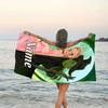 1pc The Wizard of Oz1 Beach Towel with Custom Name, Beach/Swimming/Bath/Picnic/Camping Towel, Suitable for Seaside Beaches