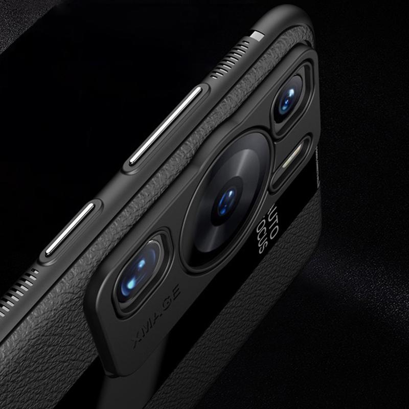 Q.COO For Huawei P60/P60 Pro Fall Proof Case PU Leather+TPU+Acrylic Phone Shell