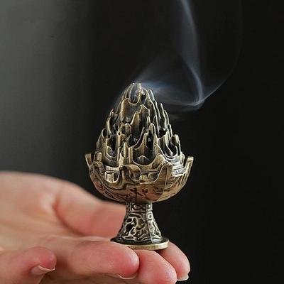 Boshan Incense Burner Tabletop Ornament Home Office Decor Collectible Creative Portable Small Home Burner