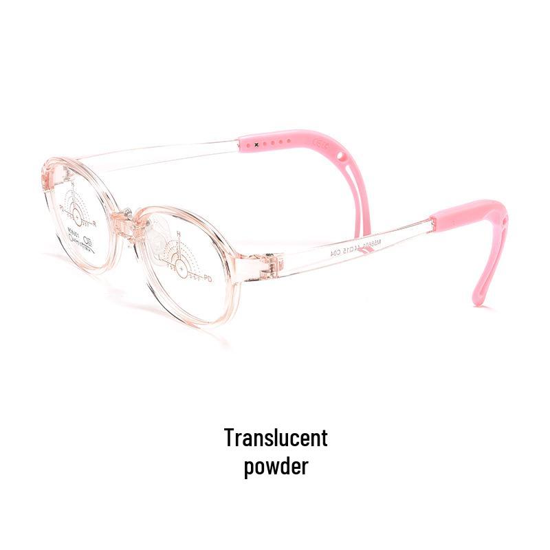 Top-Selling Professional Children's Glasses with Tomato-Style Silicone Nose Pads, Ultra-Light Transparent Gray Unisex Frame